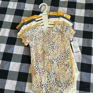Floral and Paisley Kids Bodysuit Set
